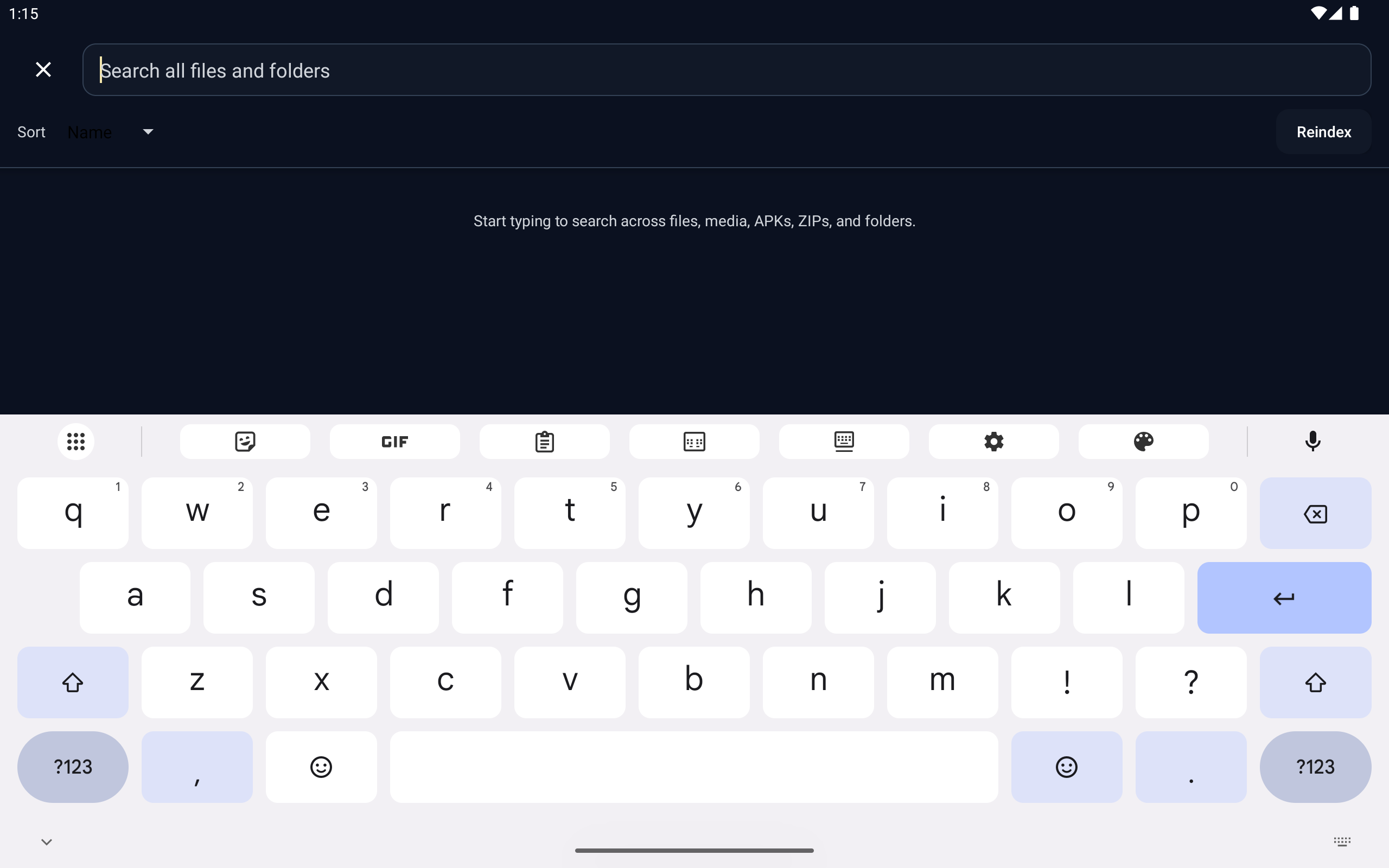 Orvexa Files file operation screen